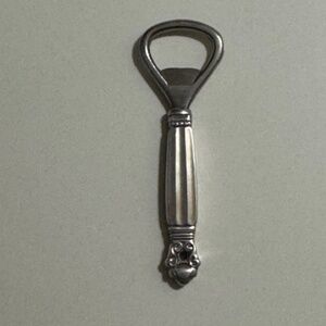 VTG Georg Jensen Acorn Pattern Bottle Opener Sterling Silver